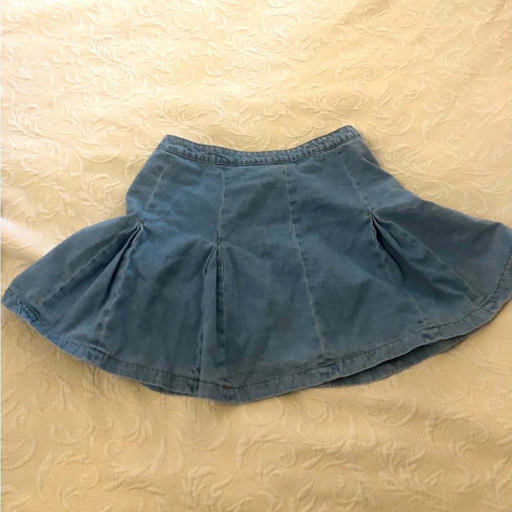 Denim skater skirt